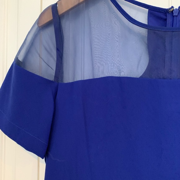 Skies are Blue Sheer Mini Dress - Picture 4 of 5